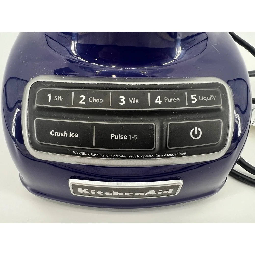 KitchenAid KSB1575QBU Diamond 5-Speed Blender Cobalt Blue 60oz BPA-Free Jar